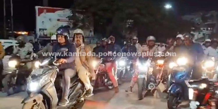 ಹುಬ್ಬಳ್ಳಿ-ಧಾರವಾಡ ಪೌರಾಯುಕ್ತರು ನಗರ ಪ್ರವಾಸದಲ್ಲಿ ರಾತ್ರಿ ಗಸ್ತು ನಡೆಸುತ್ತಿದ್ದಾರೆ